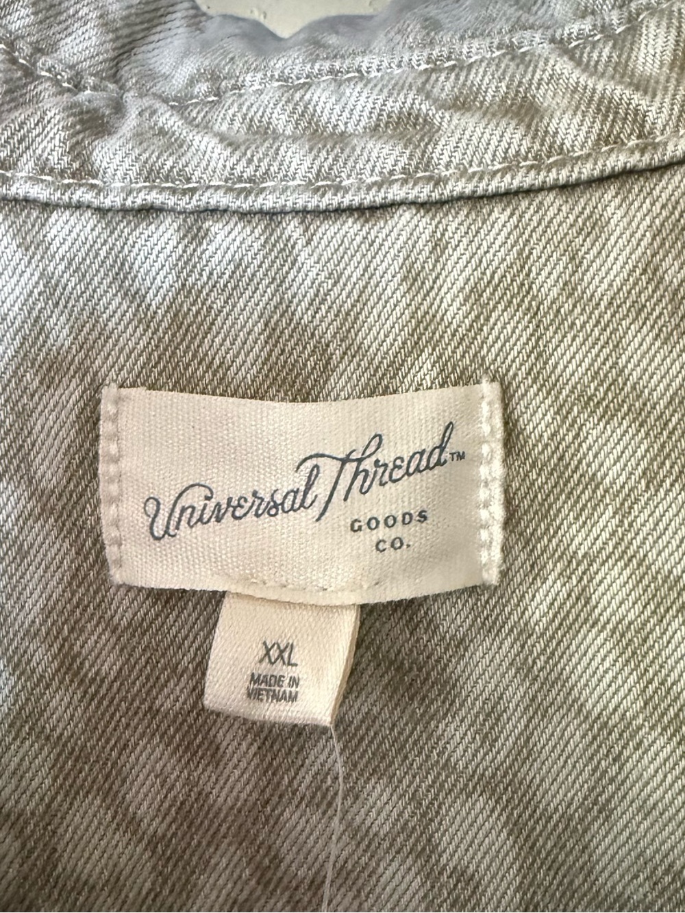 Universal Thread|Olive cream Leopard print denim button down shirt dress•••NWT - Picture 12 of 15